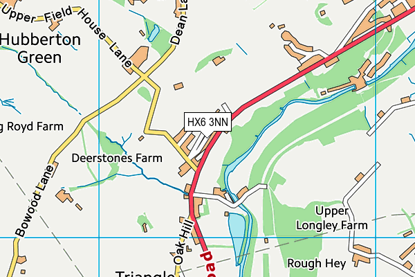 HX6 3NN map - OS VectorMap District (Ordnance Survey)