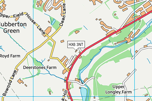 HX6 3NT map - OS VectorMap District (Ordnance Survey)