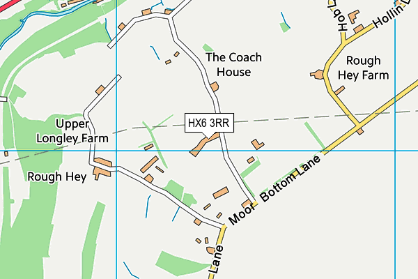 HX6 3RR map - OS VectorMap District (Ordnance Survey)