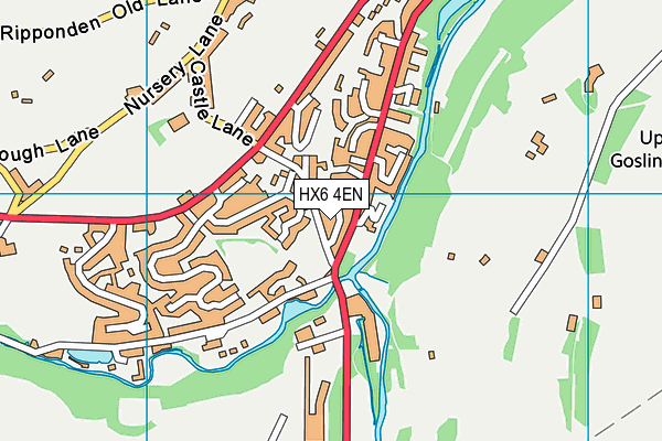 HX6 4EN map - OS VectorMap District (Ordnance Survey)