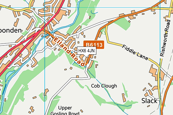 Map of HUDDERSFIELD ACCIDENT REPAIR CENTRE LIMITED at district scale