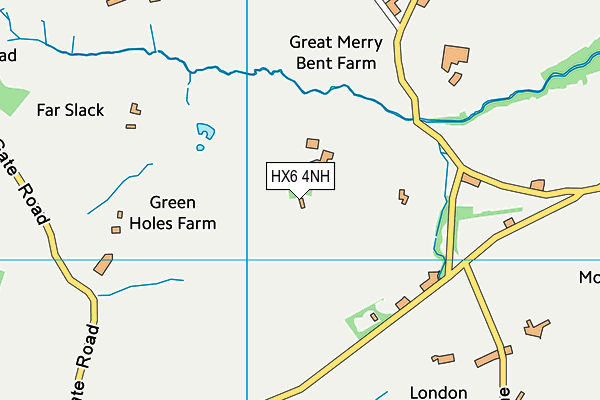 HX6 4NH map - OS VectorMap District (Ordnance Survey)