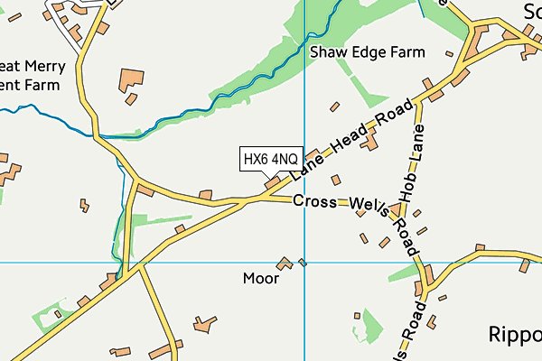 HX6 4NQ map - OS VectorMap District (Ordnance Survey)