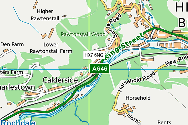 Map of CALDERDALE SELF STORAGE LIMITED at district scale