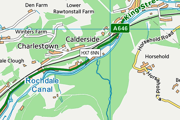 HX7 6NN map - OS VectorMap District (Ordnance Survey)