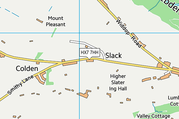 HX7 7HH map - OS VectorMap District (Ordnance Survey)