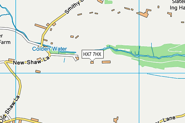 HX7 7HX map - OS VectorMap District (Ordnance Survey)