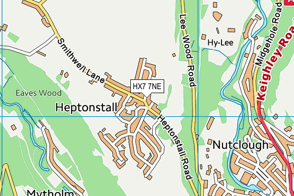 HX7 7NE map - OS VectorMap District (Ordnance Survey)