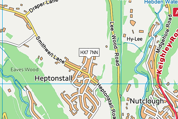 HX7 7NN map - OS VectorMap District (Ordnance Survey)