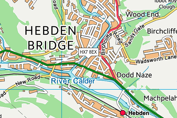 Map of BRIDGEGATE (HALIFAX) LTD at district scale