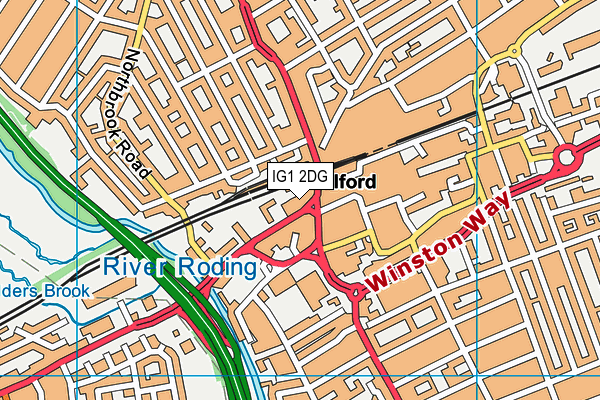 Map of CRESTGATE ESTATES LIMITED at district scale