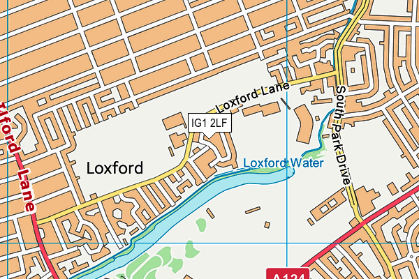 IG1 2LF map - OS VectorMap District (Ordnance Survey)