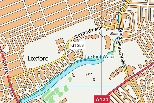 IG1 2LS map - OS VectorMap District (Ordnance Survey)