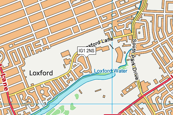 IG1 2NS map - OS VectorMap District (Ordnance Survey)