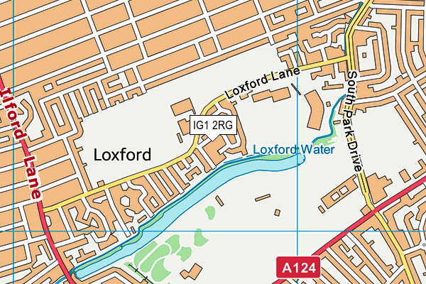 IG1 2RG map - OS VectorMap District (Ordnance Survey)