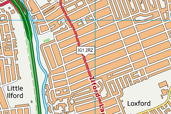 New Physique Fitness Centre Ltd (Closed) map (IG1 2RZ) - OS VectorMap District (Ordnance Survey)