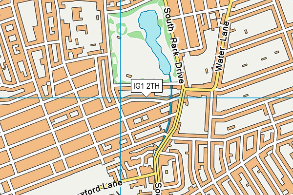 IG1 2TH map - OS VectorMap District (Ordnance Survey)