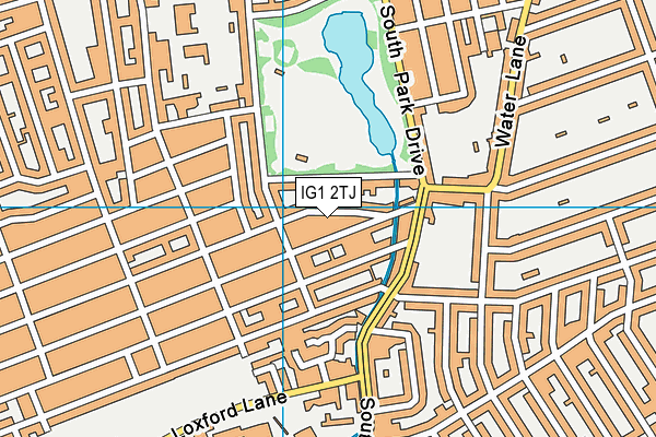 IG1 2TJ map - OS VectorMap District (Ordnance Survey)