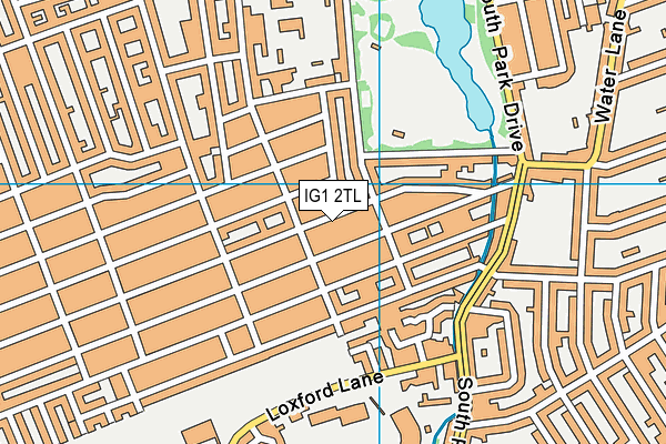 IG1 2TL map - OS VectorMap District (Ordnance Survey)