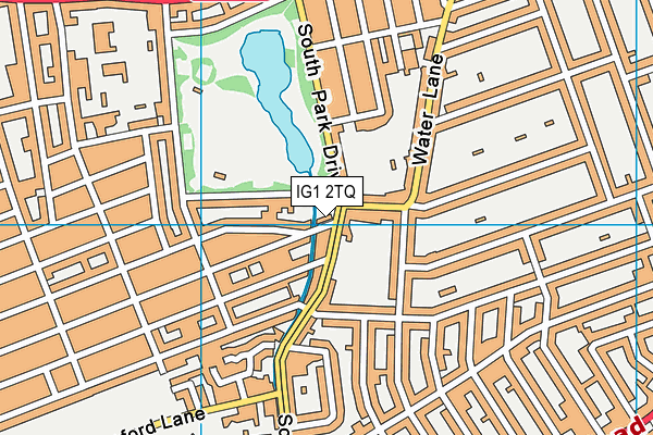 IG1 2TQ map - OS VectorMap District (Ordnance Survey)