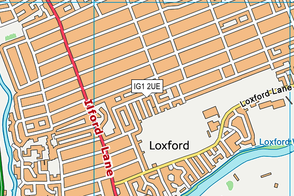 IG1 2UE map - OS VectorMap District (Ordnance Survey)