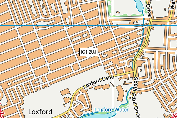 IG1 2UJ map - OS VectorMap District (Ordnance Survey)