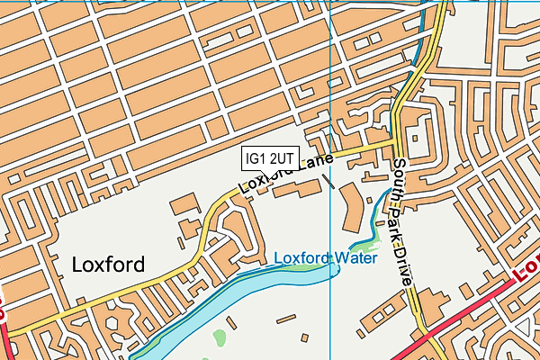 Loxford School map (IG1 2UT) - OS VectorMap District (Ordnance Survey)