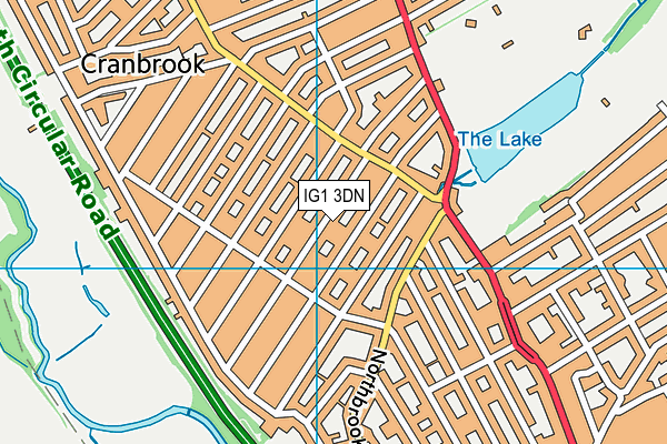 IG1 3DN map - OS VectorMap District (Ordnance Survey)