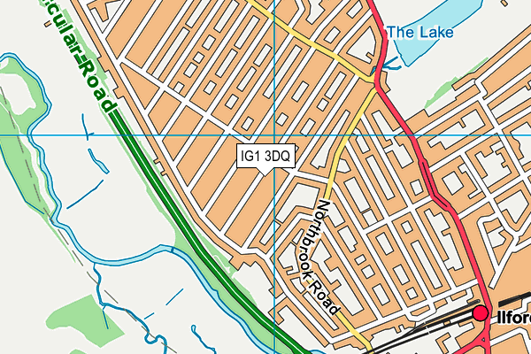 IG1 3DQ map - OS VectorMap District (Ordnance Survey)