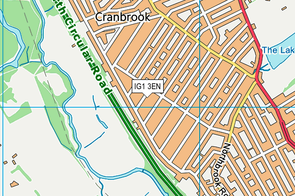 IG1 3EN map - OS VectorMap District (Ordnance Survey)