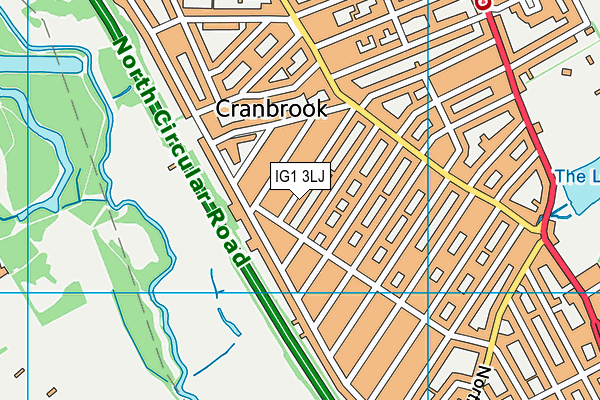 IG1 3LJ map - OS VectorMap District (Ordnance Survey)