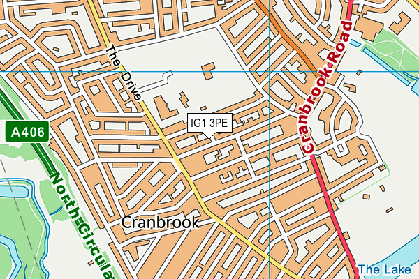 St Andrews Church map (IG1 3PE) - OS VectorMap District (Ordnance Survey)