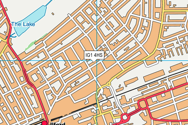 IG1 4HS map - OS VectorMap District (Ordnance Survey)
