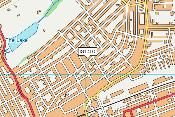 Christchurch Primary School map (IG1 4LQ) - OS VectorMap District (Ordnance Survey)