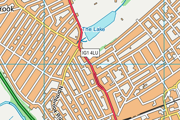 IG1 4LU map - OS VectorMap District (Ordnance Survey)