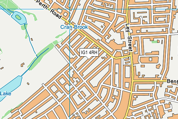 IG1 4RH map - OS VectorMap District (Ordnance Survey)