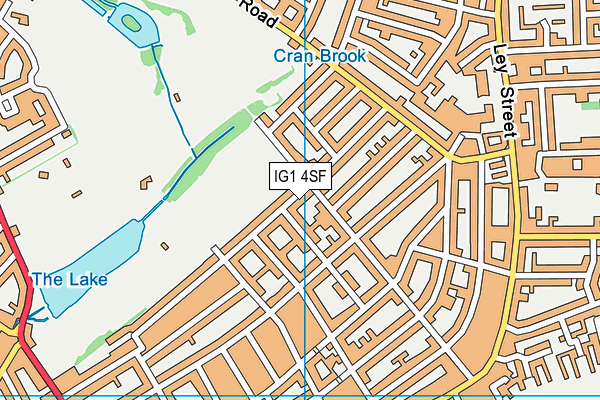 IG1 4SF map - OS VectorMap District (Ordnance Survey)