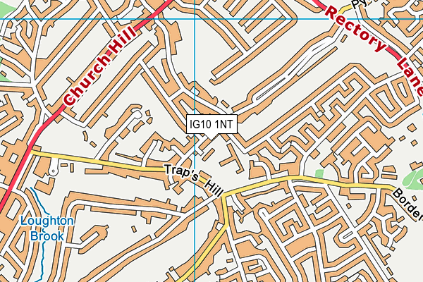 IG10 1NT map - OS VectorMap District (Ordnance Survey)