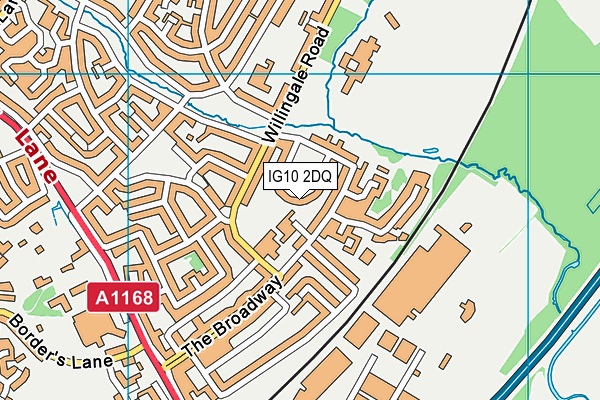 IG10 2DQ map - OS VectorMap District (Ordnance Survey)