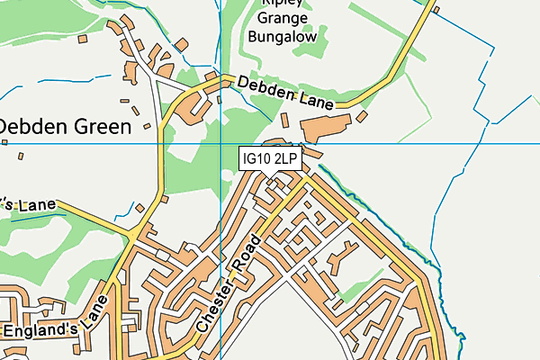 IG10 2LP map - OS VectorMap District (Ordnance Survey)