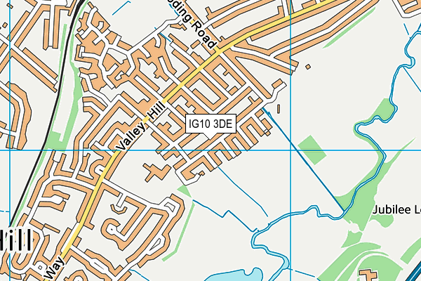 IG10 3DE map - OS VectorMap District (Ordnance Survey)