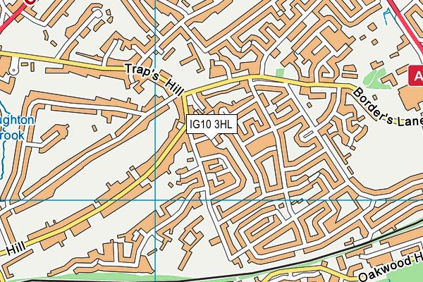 IG10 3HL map - OS VectorMap District (Ordnance Survey)