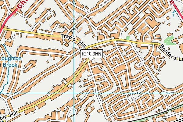 IG10 3HN map - OS VectorMap District (Ordnance Survey)