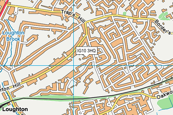 IG10 3HQ map - OS VectorMap District (Ordnance Survey)