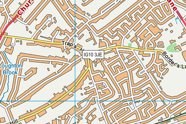 IG10 3JE map - OS VectorMap District (Ordnance Survey)