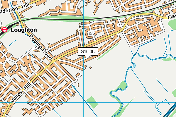 IG10 3LJ map - OS VectorMap District (Ordnance Survey)