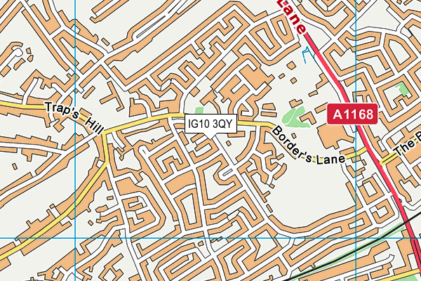 IG10 3QY map - OS VectorMap District (Ordnance Survey)