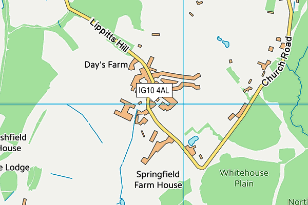 IG10 4AL map - OS VectorMap District (Ordnance Survey)