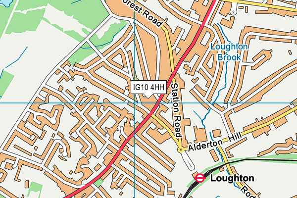 IG10 4HH map - OS VectorMap District (Ordnance Survey)