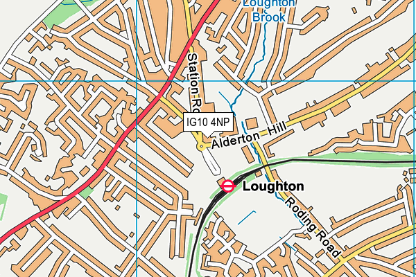 IG10 4NP map - OS VectorMap District (Ordnance Survey)